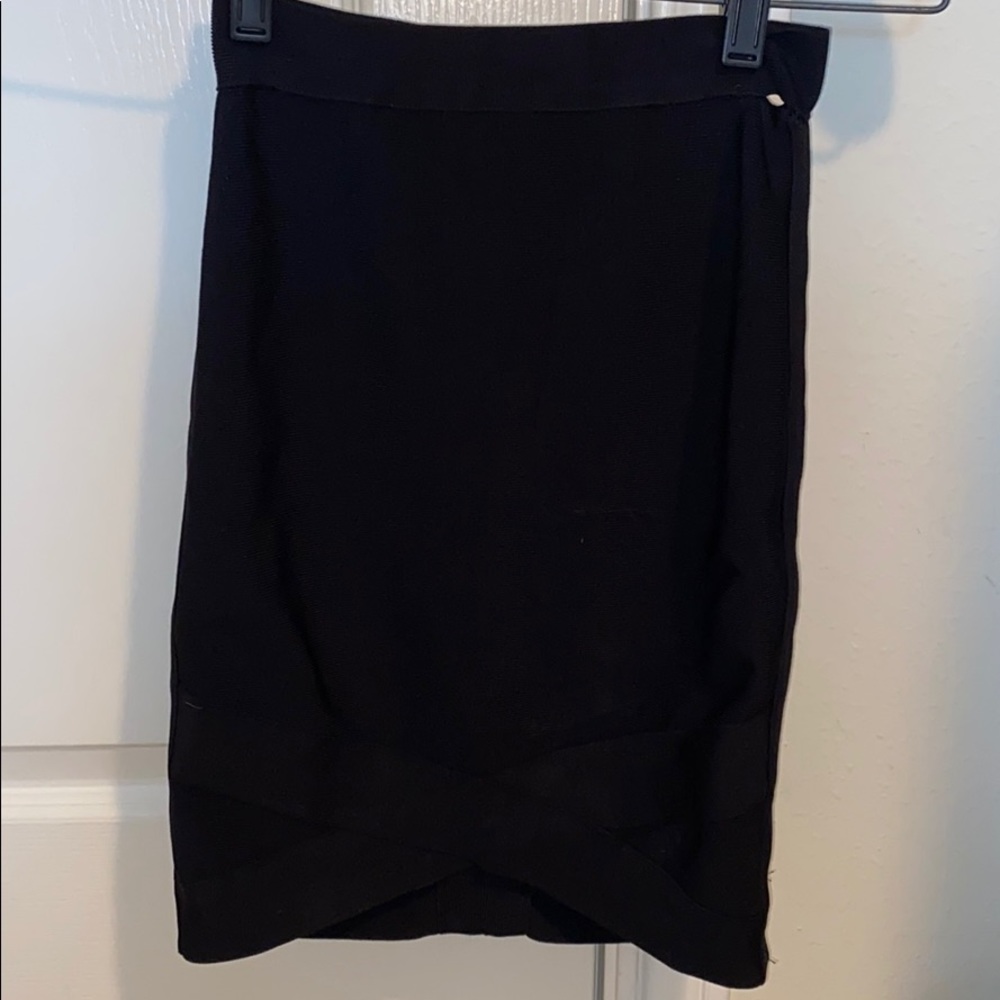 Bebe black bandage skirt